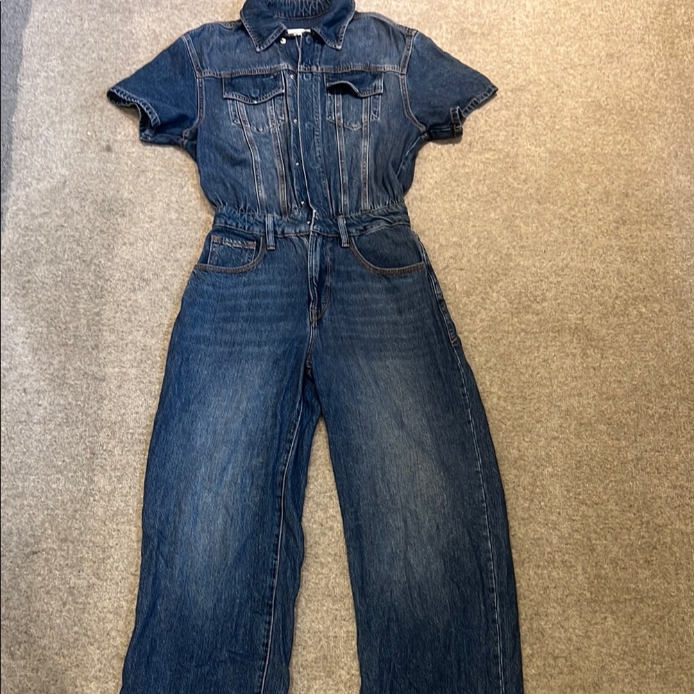 GOOD AMERICAN Denim Jumpsuit SIZE 0